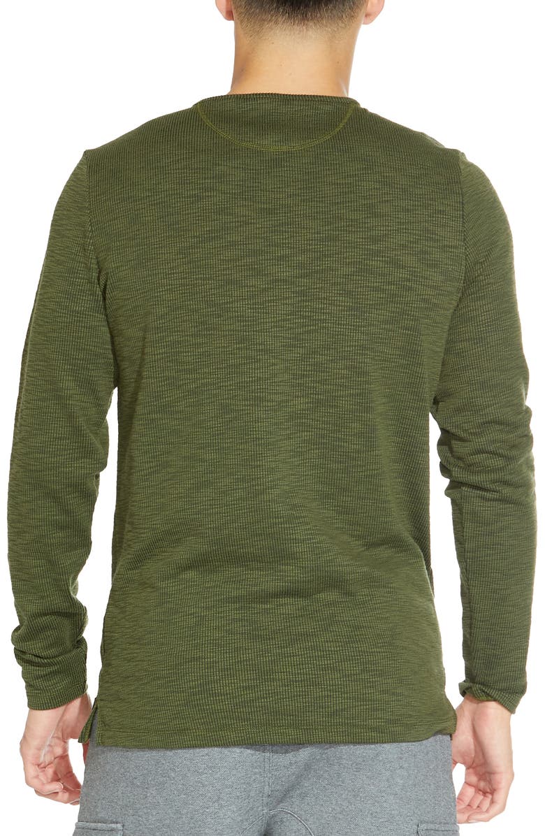 Civil Society Long Sleeve Henley T-Shirt, Alternate, color, Olive