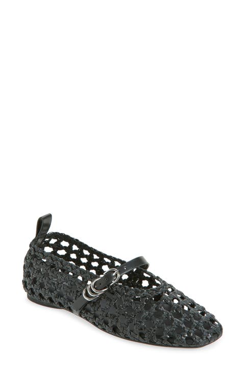 Spire Woven Mary Jane Flat (Women)
