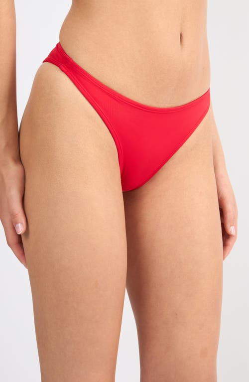 Viens Avec Moi Hipster Bikini Bottoms In Red