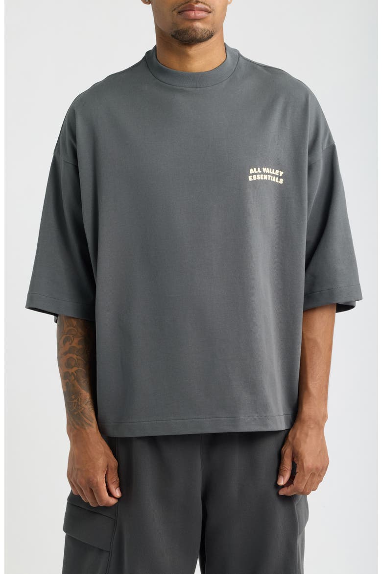 Merch Logo Cotton Graphic T-Shirt, Main, color, IRON GREY