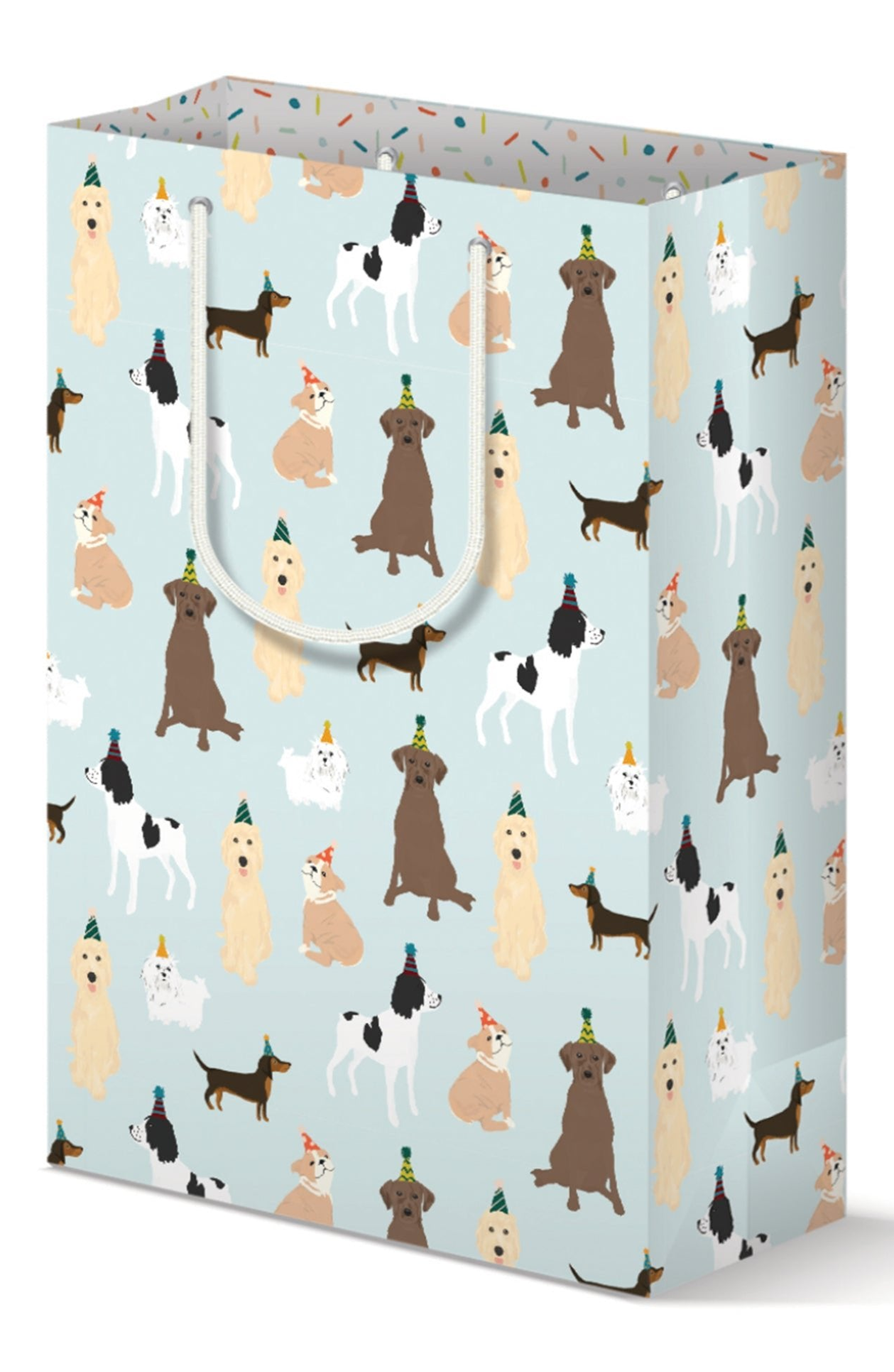 Joy Paper Co. Party Dogs Gift Bags for Dog Lover Birthday Celebration Party Gift Bag Set of 2, Alternate, color, 