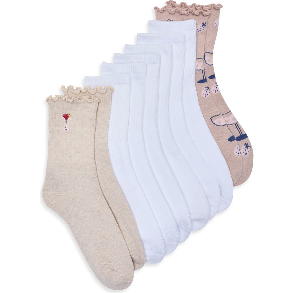 Tahari 5-pack Full Cushion Mid Crew Socks In Multi