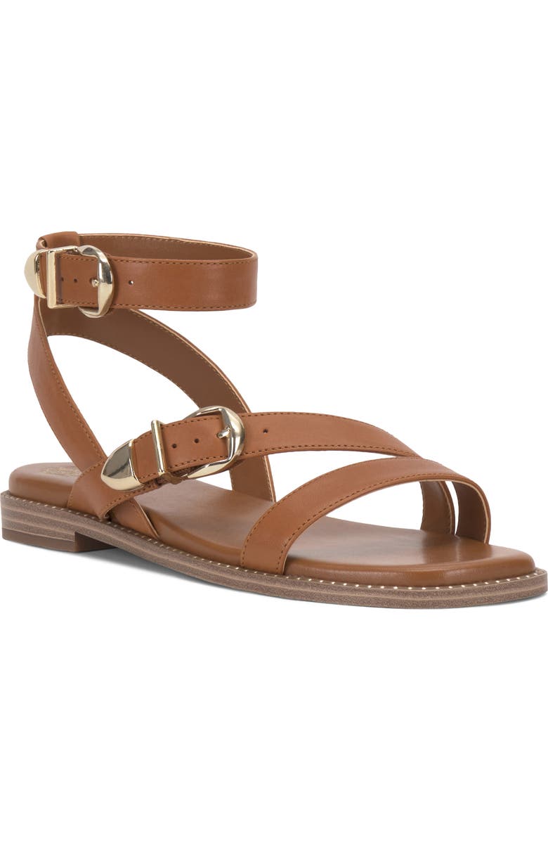 Vince Camuto Neiko Ankle Strap Sandal, Main, color, Golden Walnut