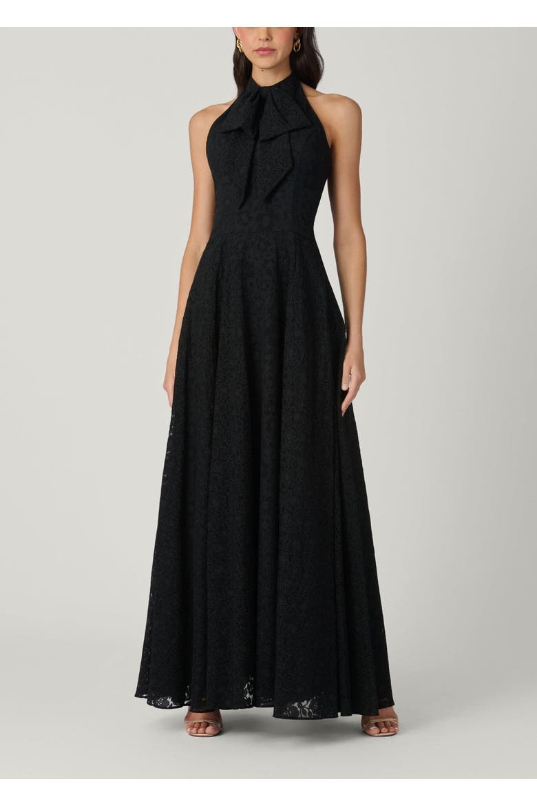 Midnight Jill Santo Organza Dress, Main, color, Jet