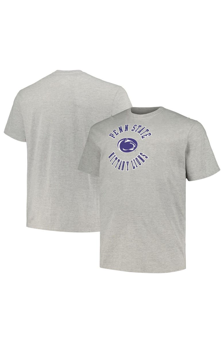 Champion Men's Champion Heather Gray Penn State Nittany Lions Big & Tall Circle Logo T-Shirt, Main, color, 