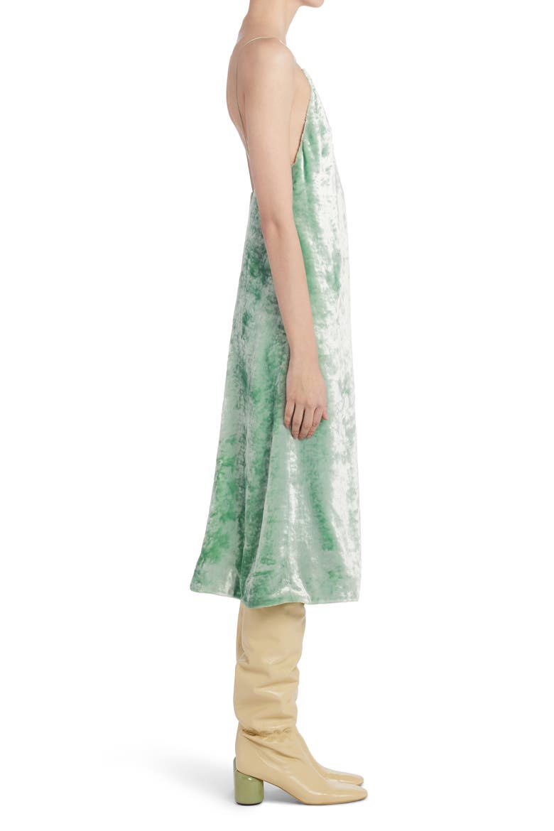 Velvet Slipdress, Alternate, color, PASTEL GREEN