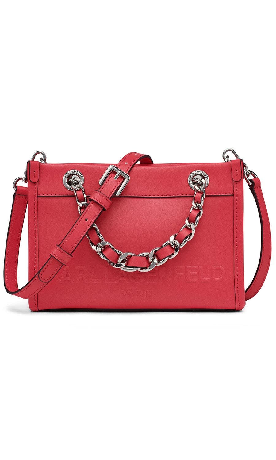 KARL LAGERFELD PARIS Savoie Crossbody, Main, color, French Rose