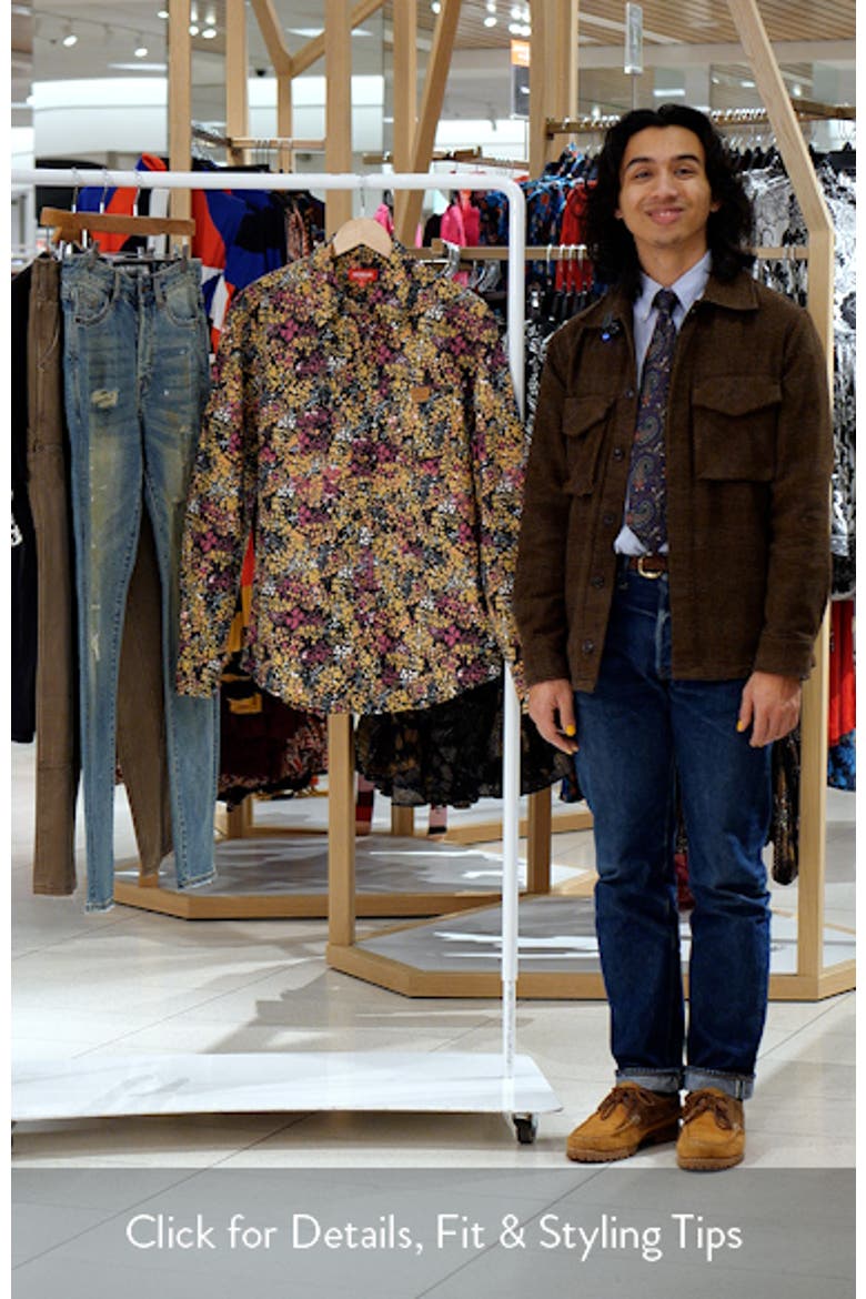Free Spirit Print Corduroy Button-Up Shirt video