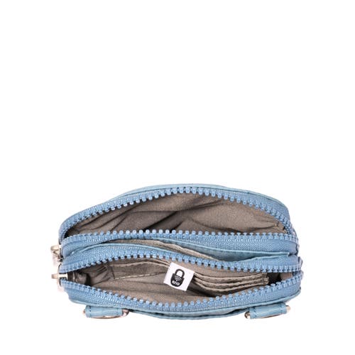 Baggallini Modern Take Two Rfid Crossbody Bag In Cornflower Twill