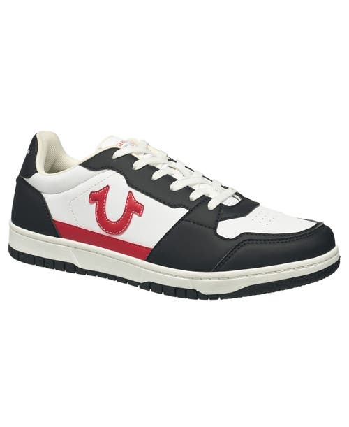 True Religion Men's Arthur Court Sneaker In White Black