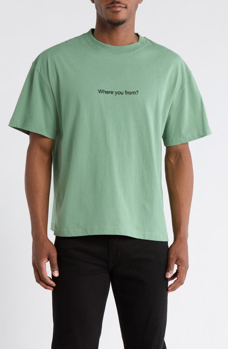 HONOR THE GIFT Where You From Graphic T-Shirt, Main, color, Mint