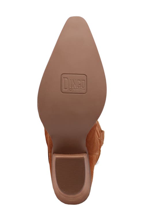 Dingo Super Star Knee High Western Boot In Camel