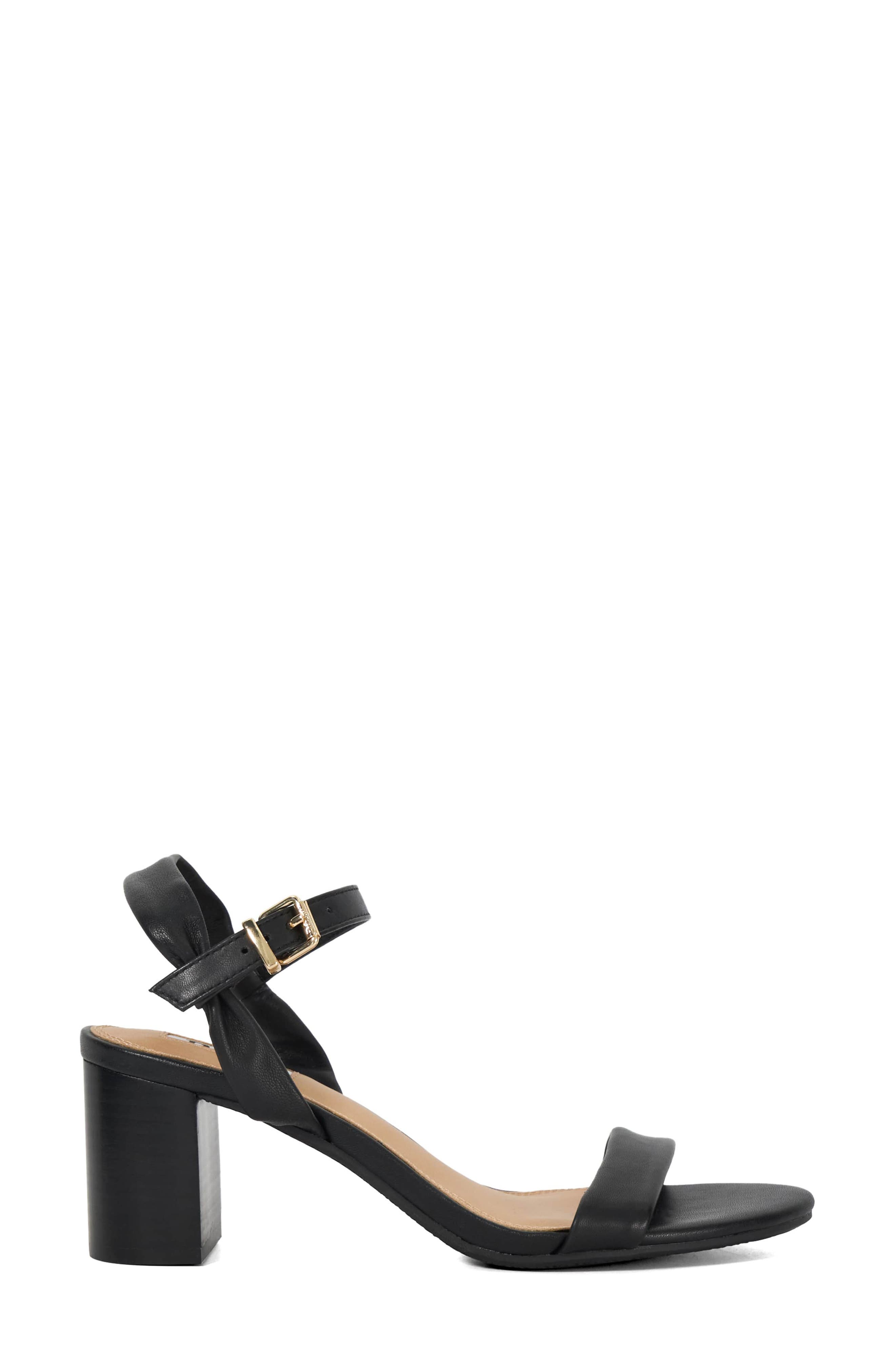 Dune London Jaliz Ankle Strap Sandal, Alternate, color, Black