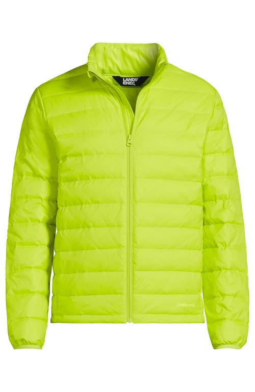 Lands' End Wanderweight Ultralight Packable Down Jacket In Citrus Fields