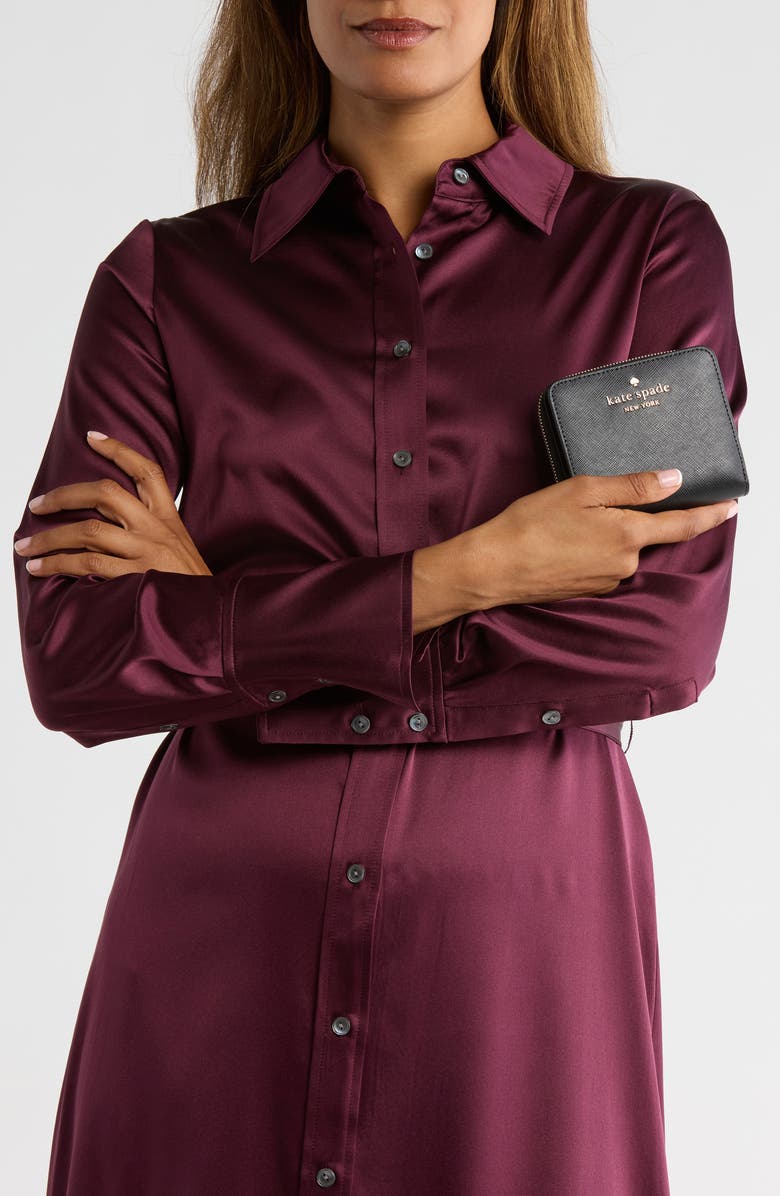 Kate Spade New York staci saffiano leather wallet, Alternate, color, Black