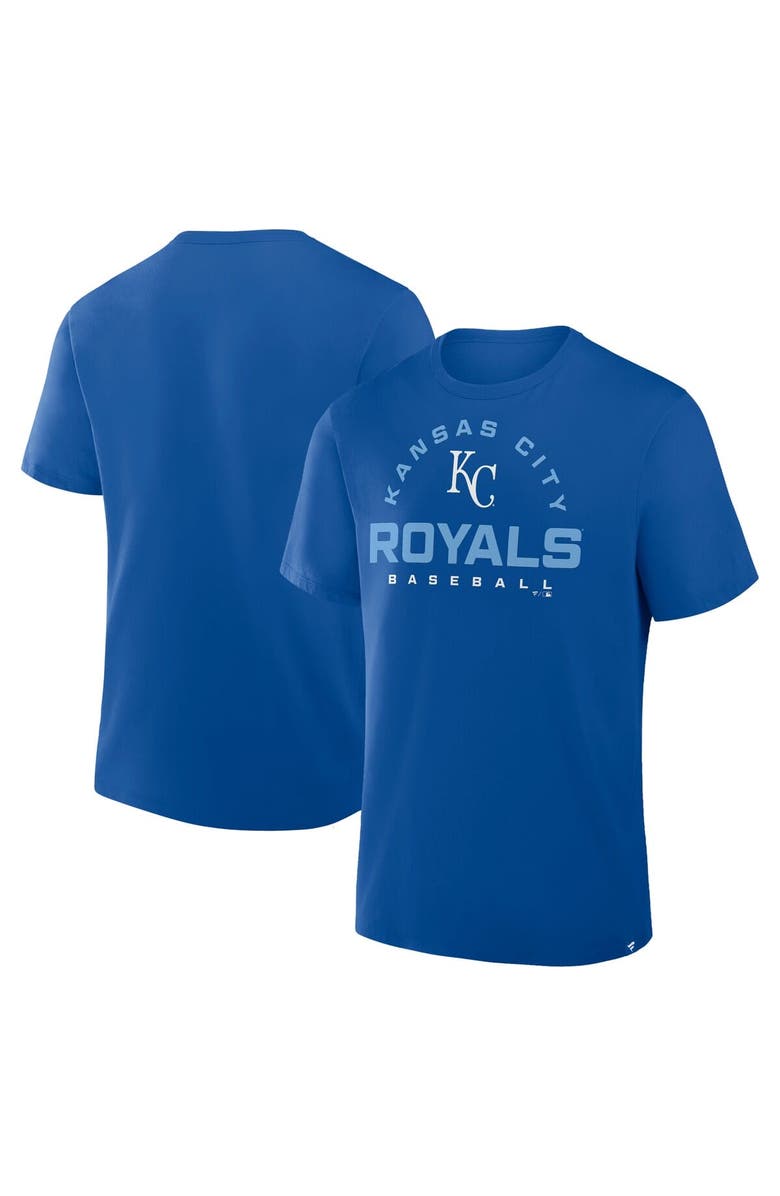 FANATICS Men's Fanatics Royal Kansas City Royals Clubhouse Legacy Primary Play T-Shirt, Alternate, color, Royal