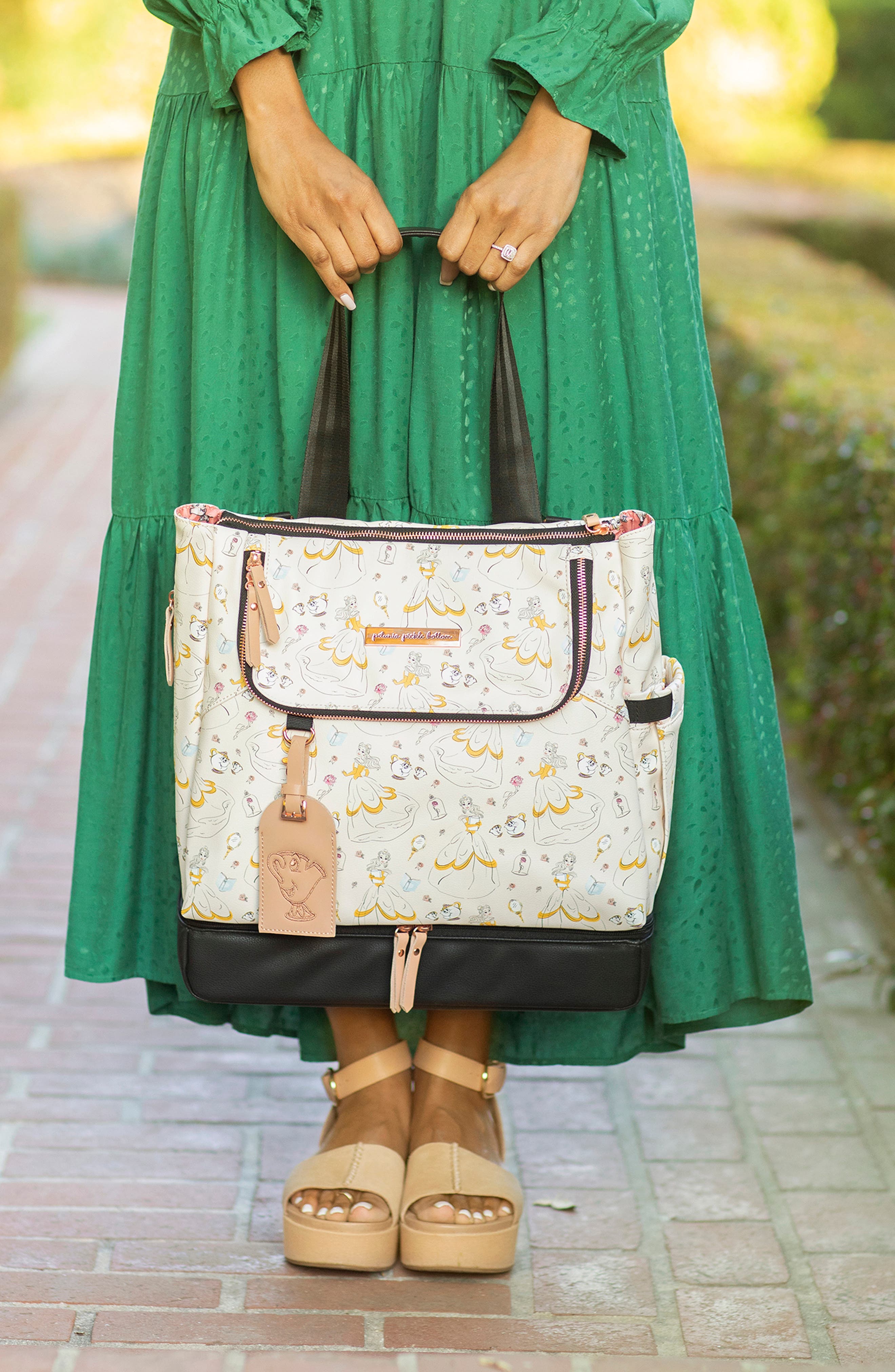 Petunia Pickle Bottom x Disney Whimsical Belle Pivot Water Resistant Backpack, Alternate, color, 