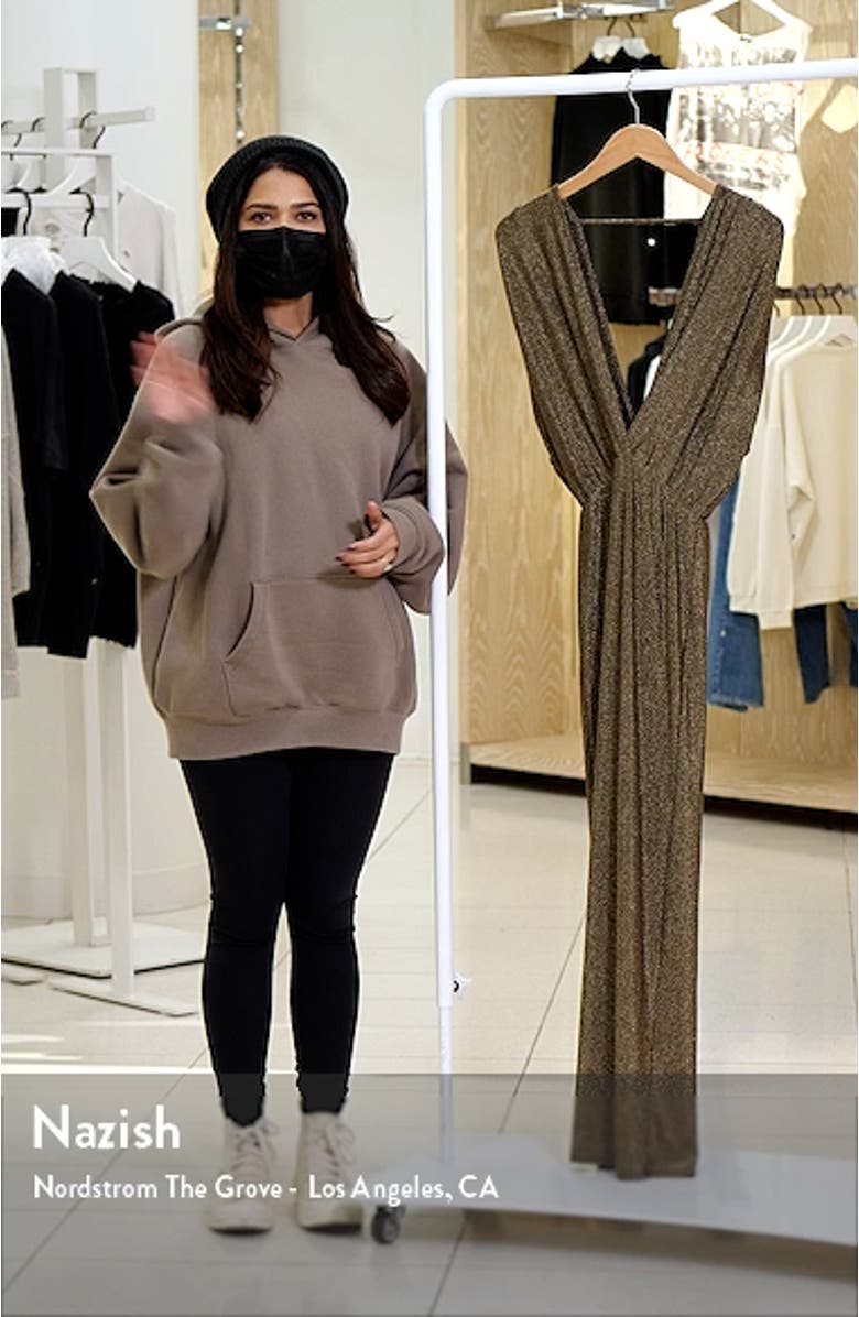 Metallic Knit Sleeveless Maxi Dress, sales video thumbnail