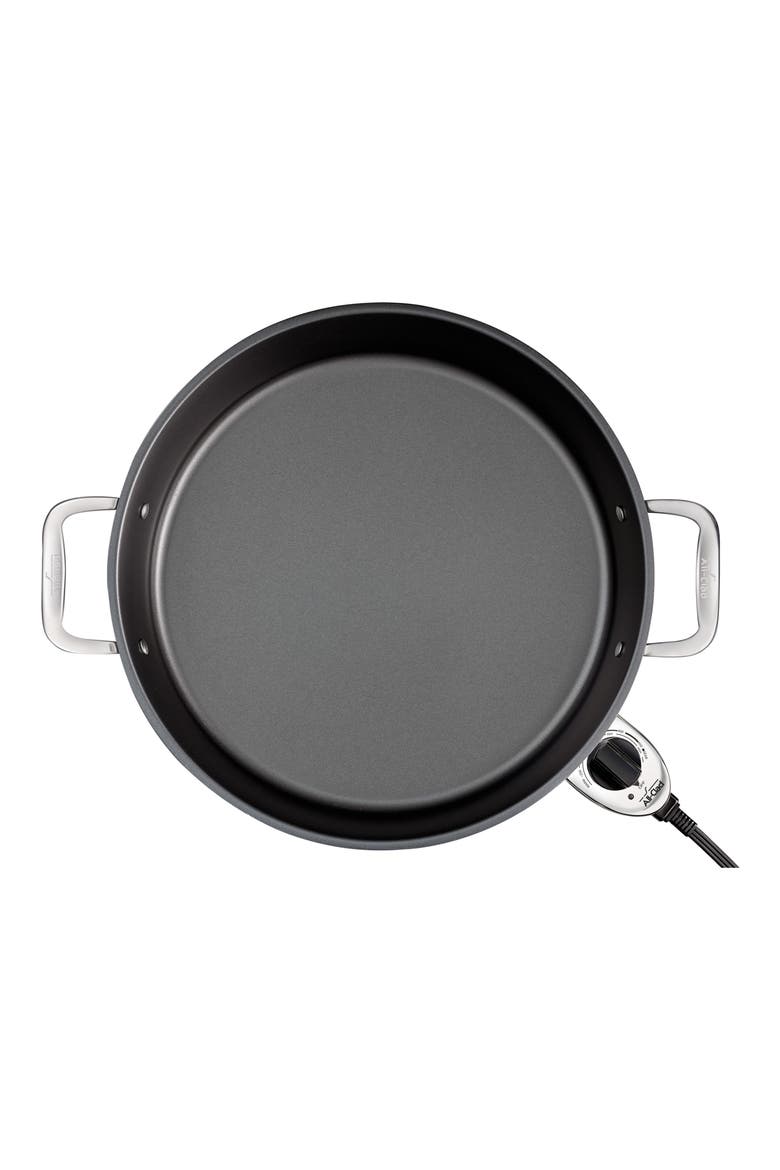 7-Quart Electric Nonstick Skillet, Alternate, color, SILVER
