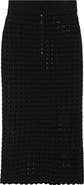 Dolce&Gabbana Virgin Wool Crochet Midi Skirt
