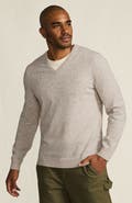 Lands' End Fine Gauge Cashmere V-neck Sweater
