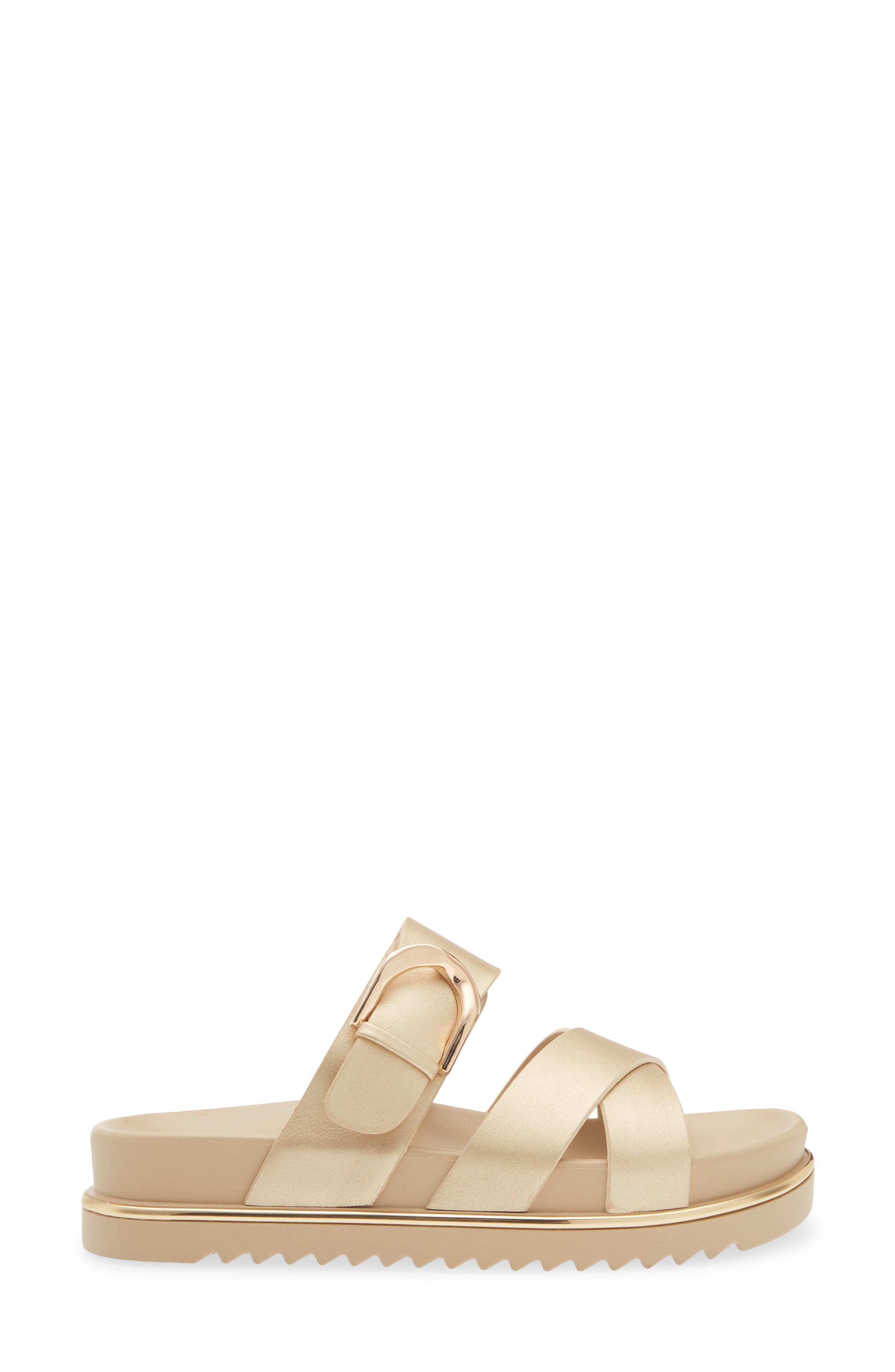 Kira Slide Sandal, Alternate, color, GOLD