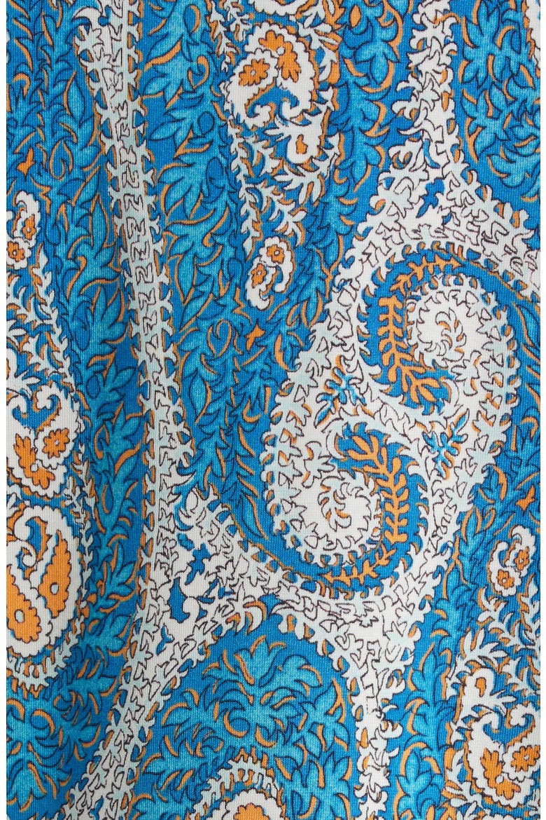 Paisley Stretch Jersey Wrap Sundress, Alternate, color, PRINT ON WHITE BASE