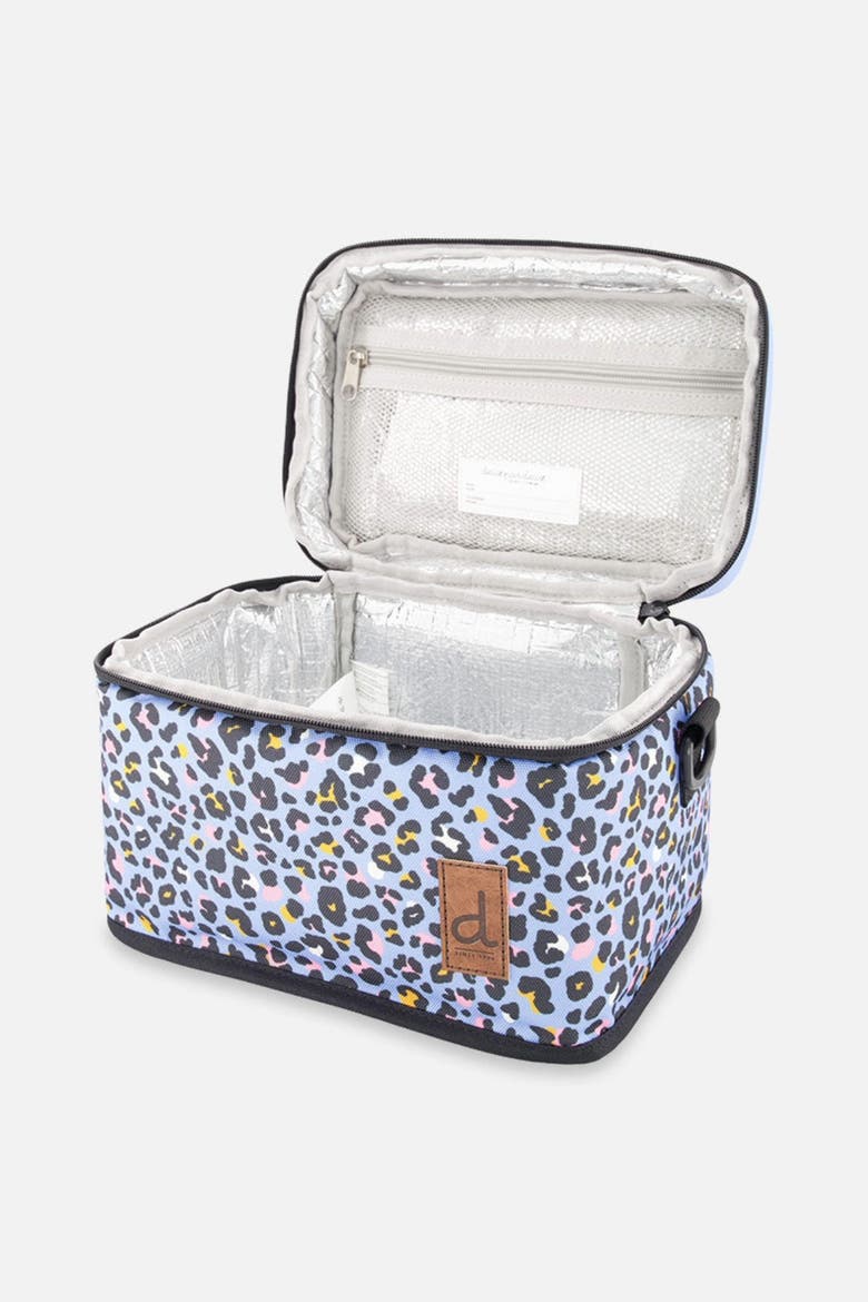 Leopard Practical Large Capacity Lunch Box, Alternate, color, Blue Leopard Print