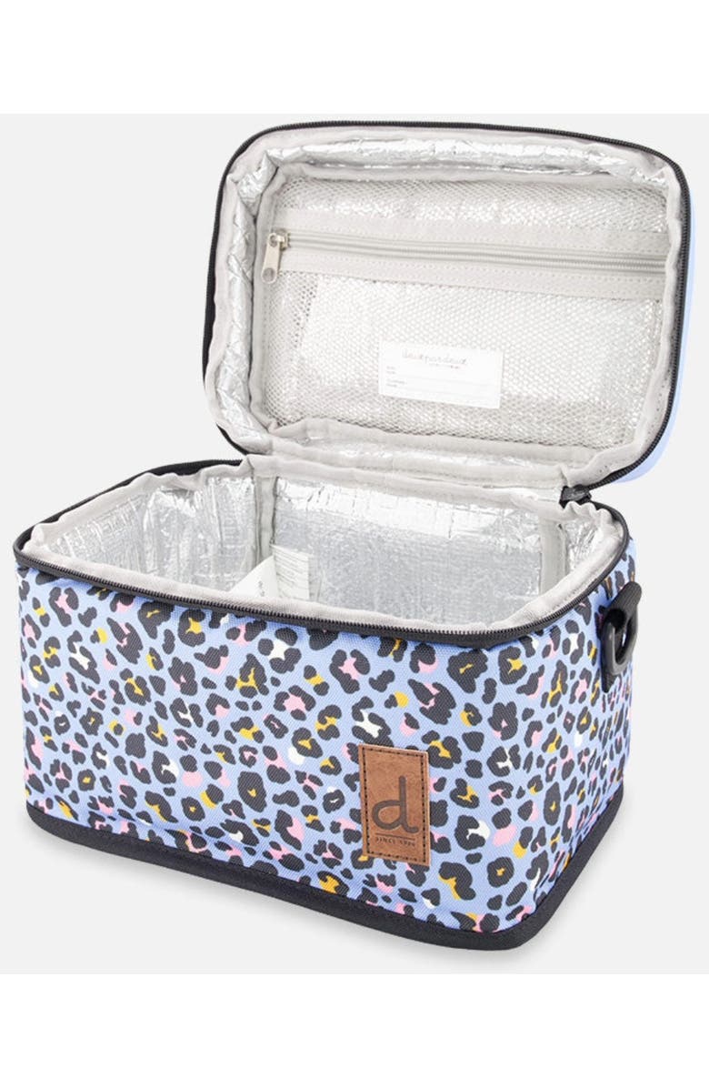 Deux par Deux Leopard Practical Large Capacity Lunch Box, Alternate, color, Blue Leopard Print