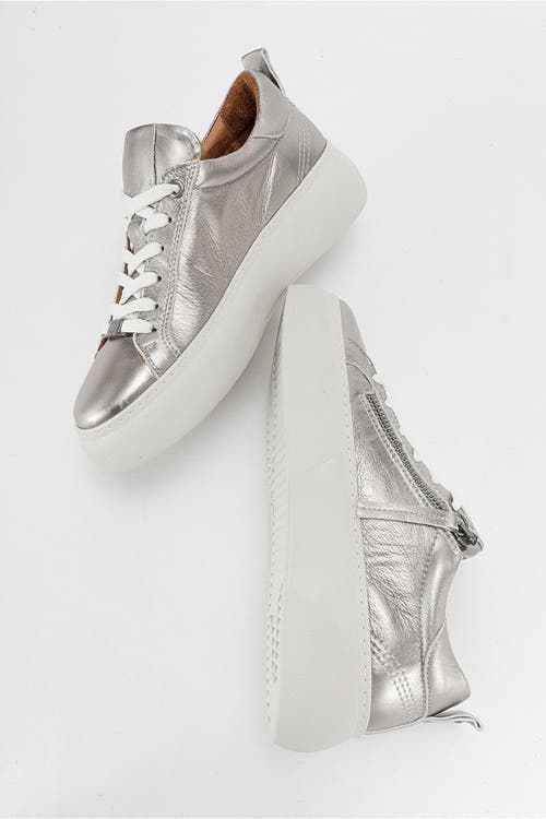 Forever & Always Shoes Allie Leather Zip Sneaker