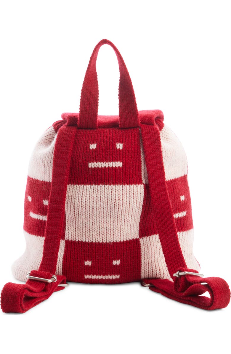 Acne Studios Kaba Checkerboard Knit Backpack, Alternate, color,