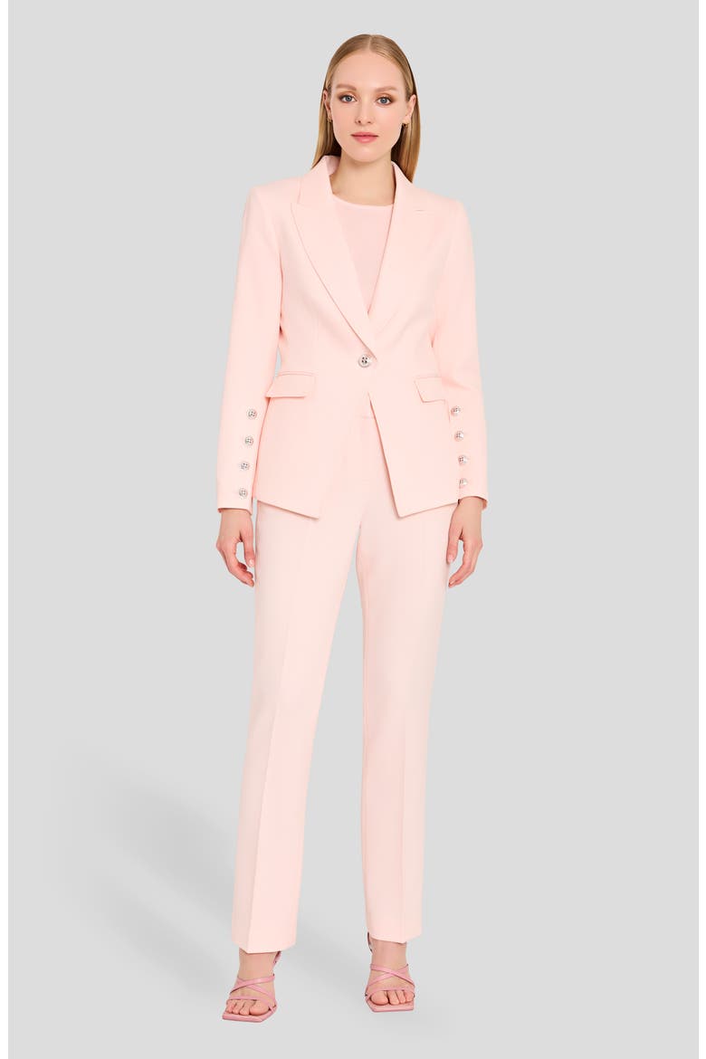 One-Button Blazer, Alternate, color, TEA ROSE
