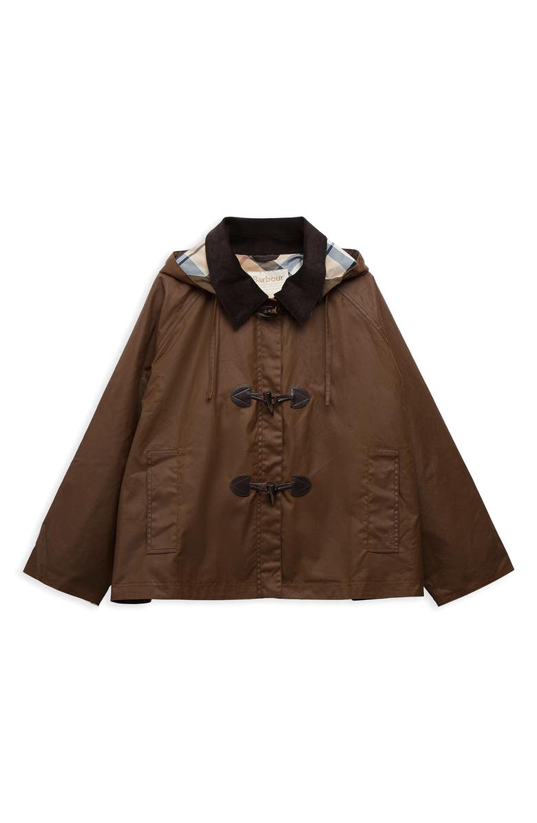 Barbour Myra Water Repellent Waxed Cotton Jacket, Alternate, color, Bark/ Hessian Tartan