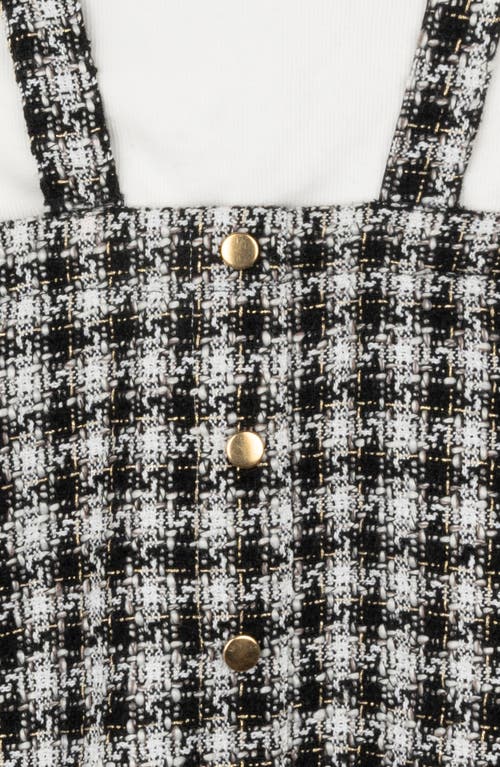 Rare Editions Kids' Layered Long Sleeve Dress In White