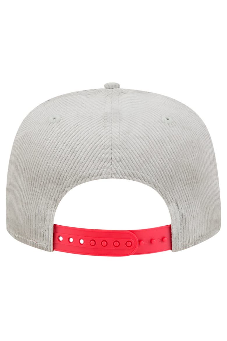 Men's New Era Gray Texas Rangers Corduroy Golfer Snapback Hat, Alternate, color, Gray