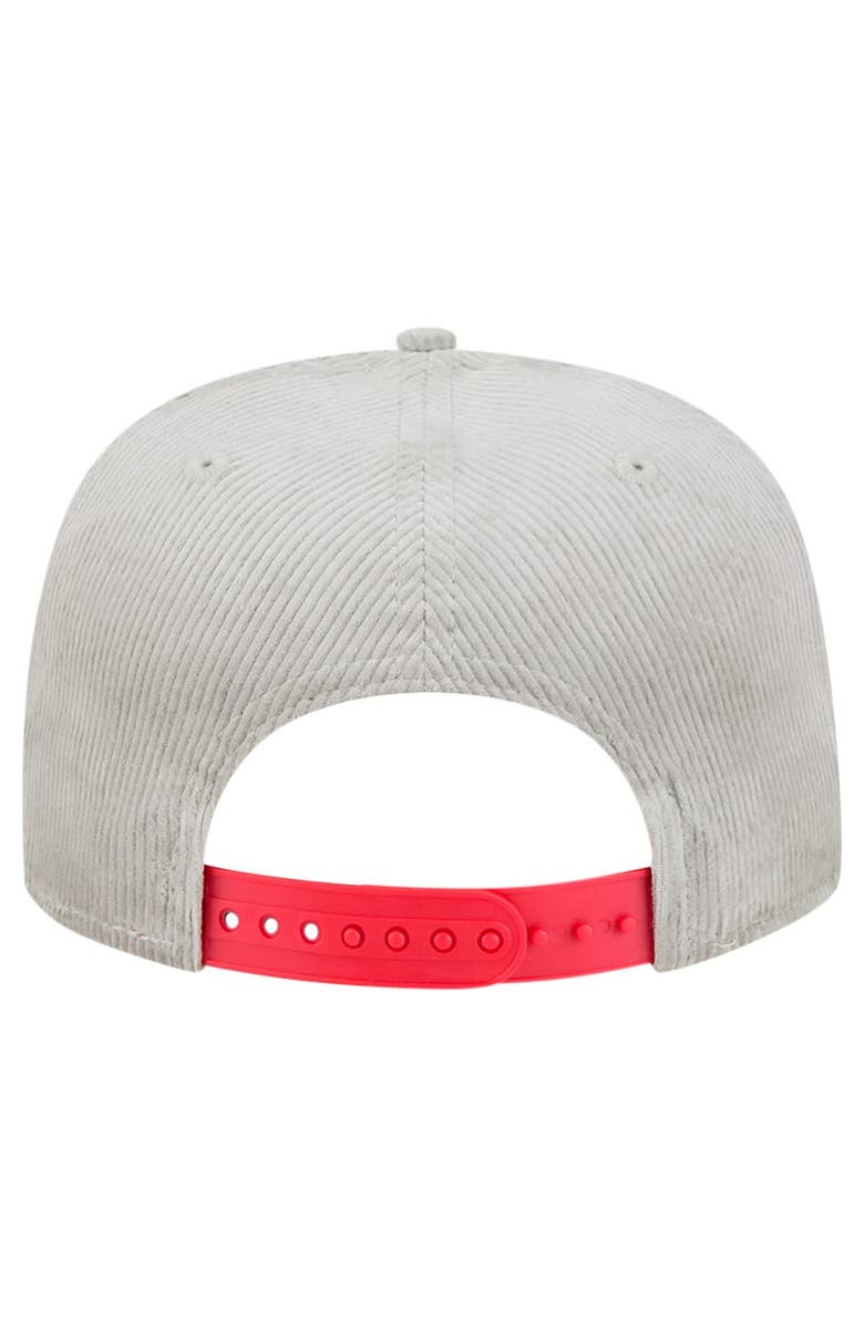 New Era Men's New Era Gray Texas Rangers Corduroy Golfer Snapback Hat, Alternate, color, Gray