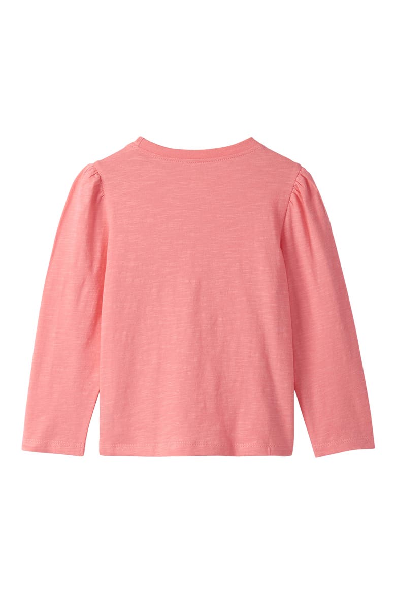 Kids' Floral Embroidered Puff Sleeve T-Shirt, Alternate, color, PINK