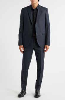 AllSaints Ross Slim Fit Solid Wool Suit