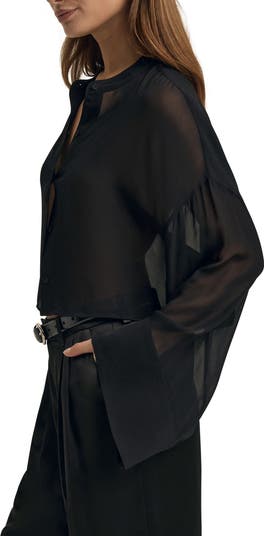The Belle of the Ball Sheer Button-Up Shirt