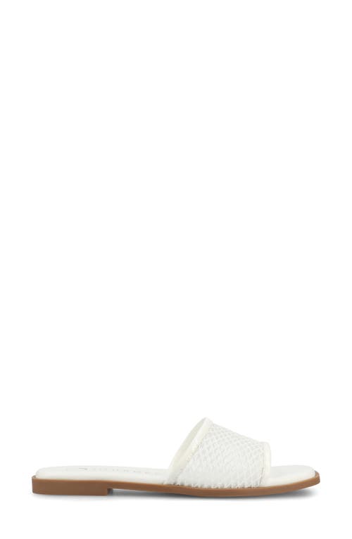 Shop Journee Collection Breckley Flat Slide Sandal In White