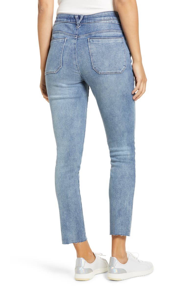 Ab-Solution High Waist Crop Skinny Jeans (Nordstrom Exclusive), Alternate, color, LIGHT BLUE