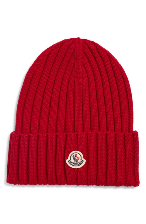 Logo Patch Rib Wool Beanie