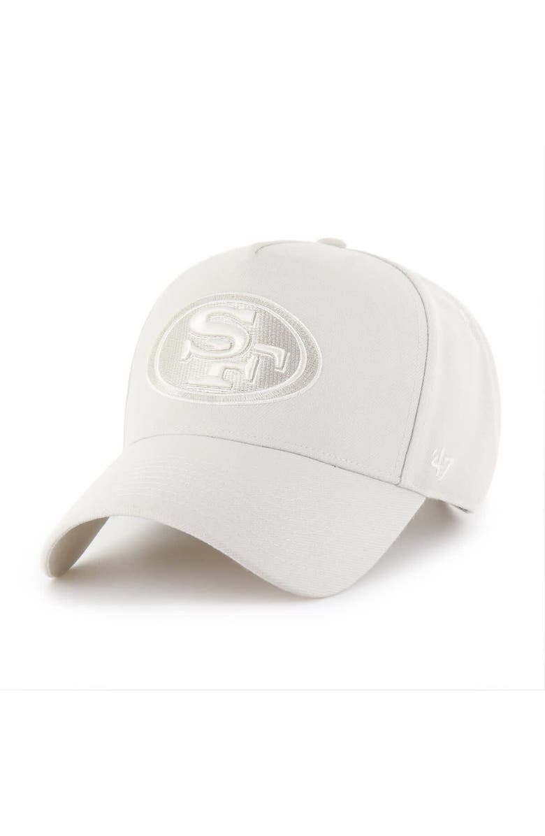'47 Men's '47 Cream San Francisco 49ers Ballpark Offside Adjustable Hat, Main, color, Cream
