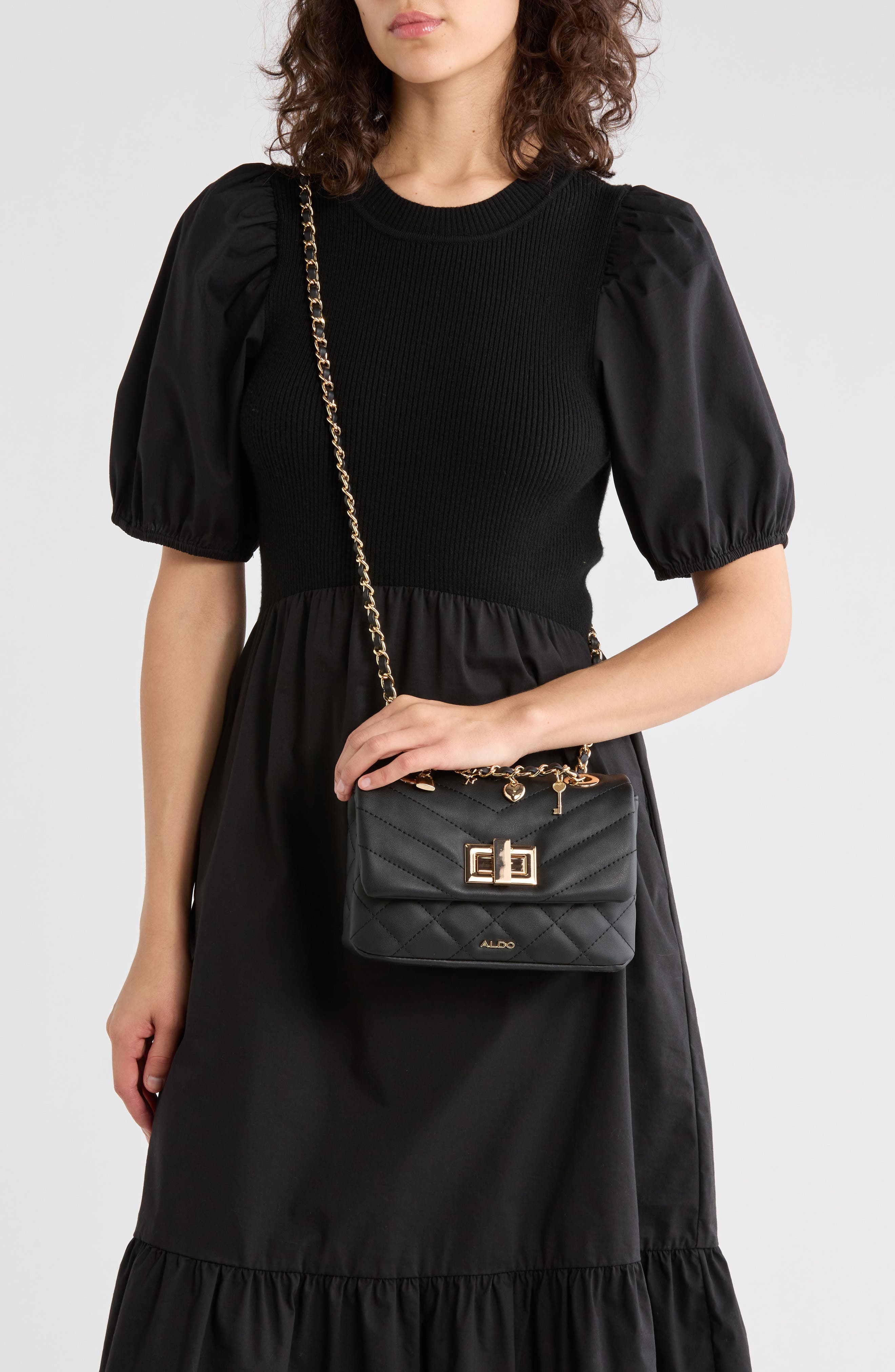 ALDO Alnilam Quilted Faux Leather Crossbody Bag (Women) | Nordstromrack