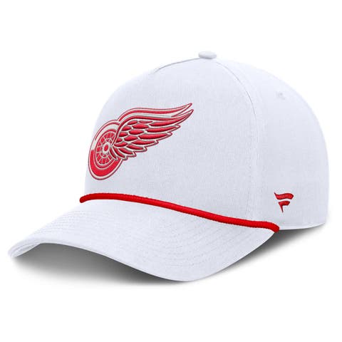 Men's Fanatics White Detroit Red Wings Rope A-Frame Adjustable Hat