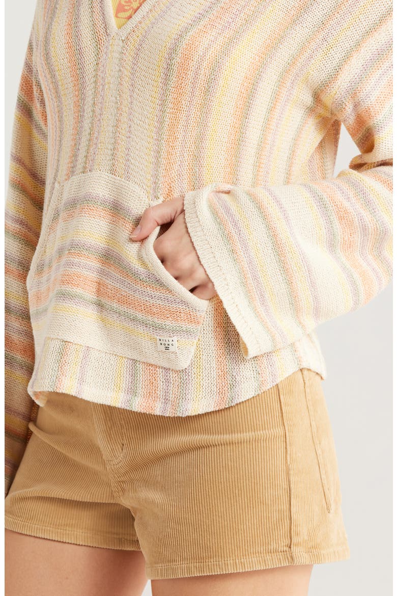 Baja Beach Stripe Hoodie, Alternate, color, SUNFLOWER