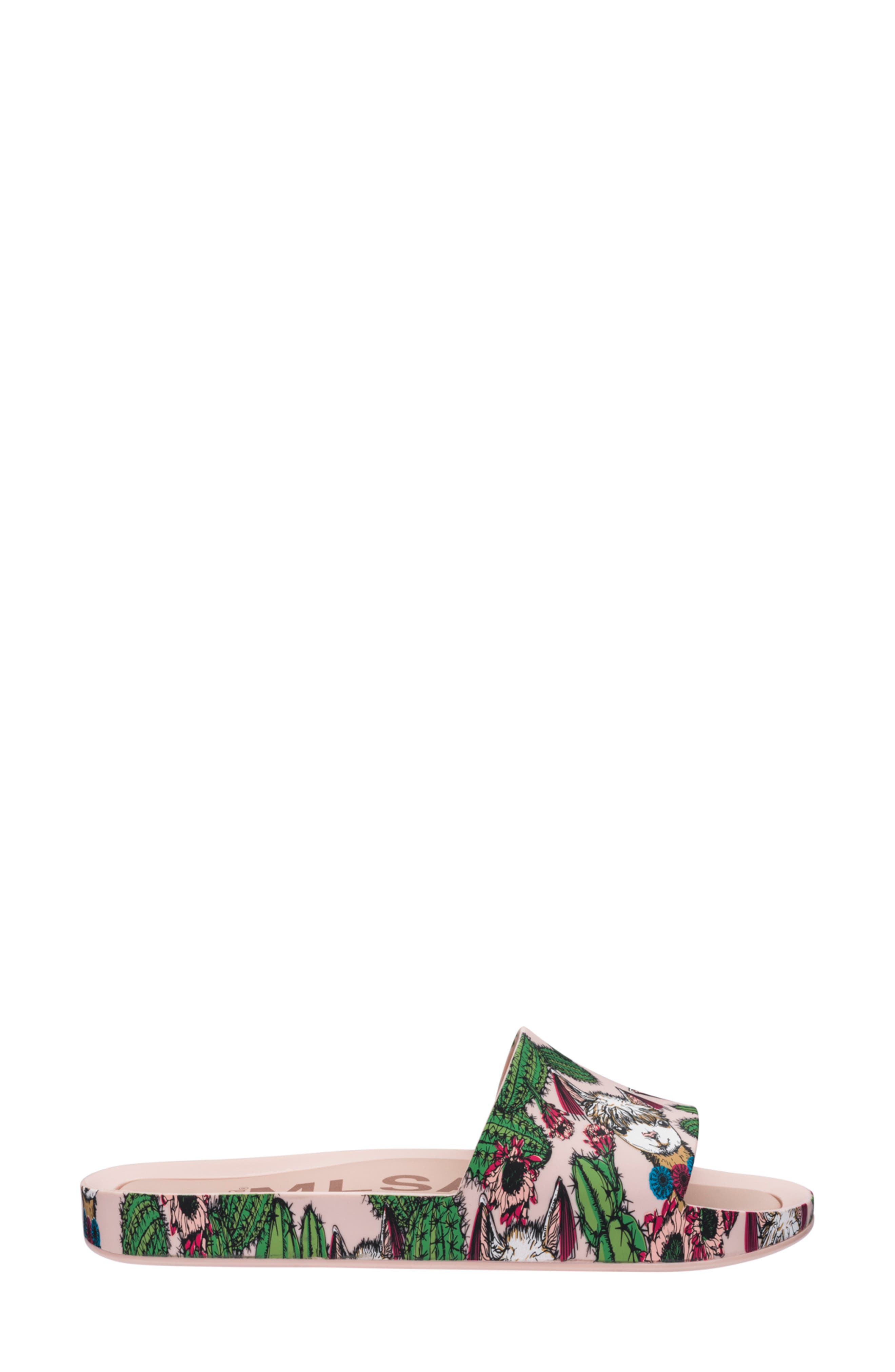 Beach Slide Sandal, Alternate, color, PEONY GREEN