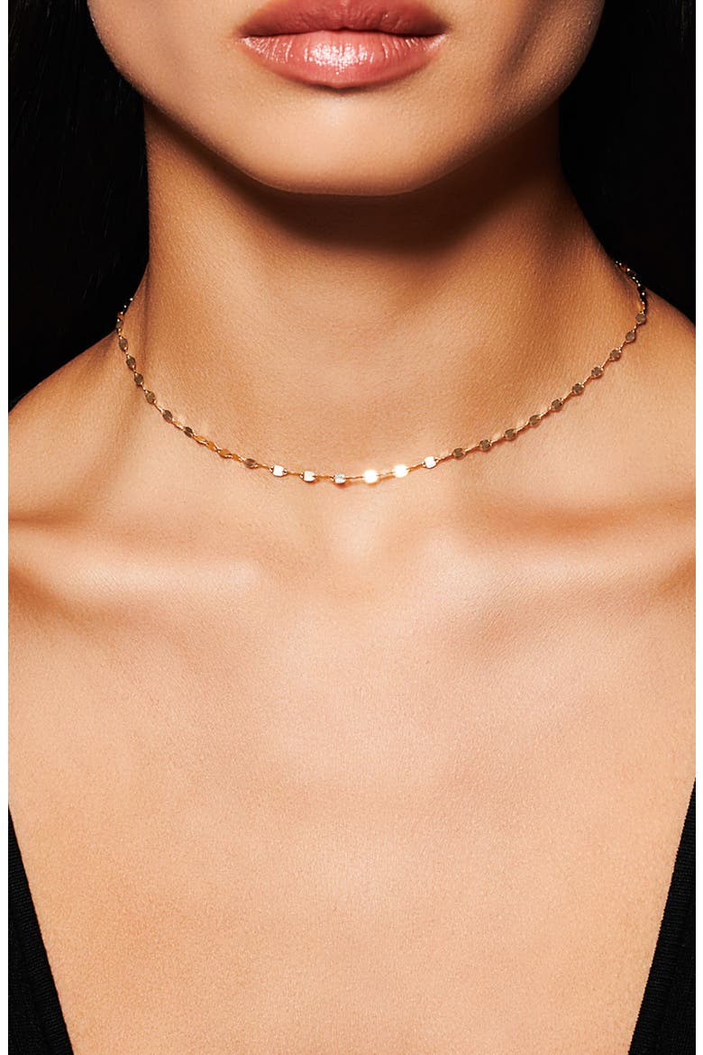Mega Gloss Blake 14K Gold Chain Choker, Alternate, color, 14KYG