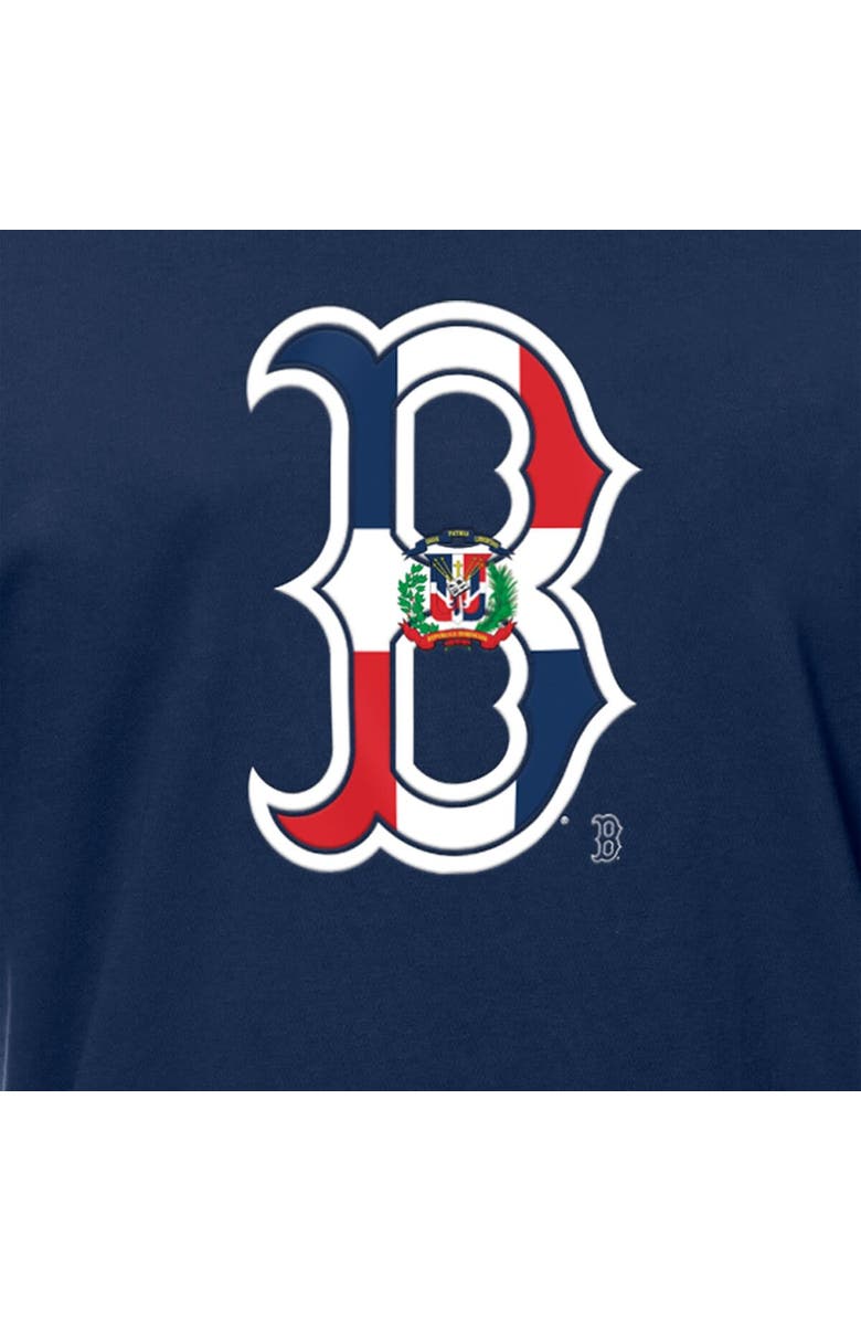 New Era Men's New Era Navy Boston Red Sox Dominican Republic Flag Logo T-Shirt, Alternate, color, Navy