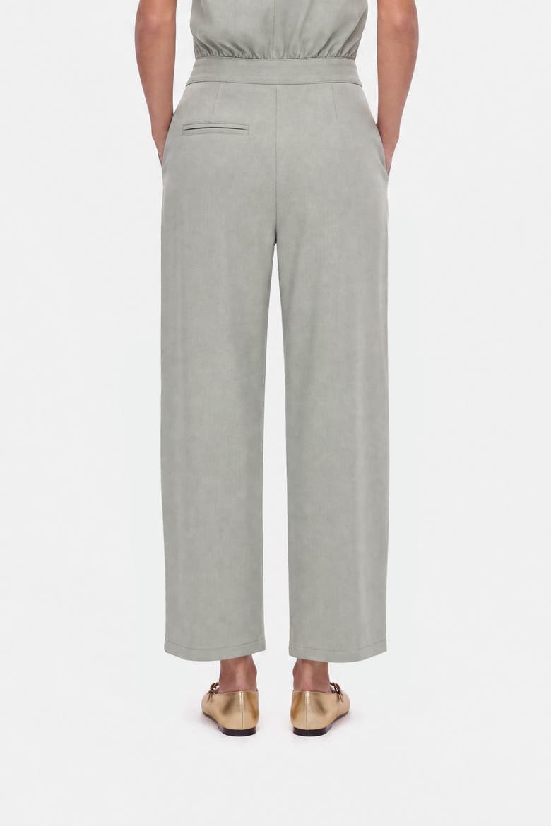 Accessory Detail Straight Leg Trousers, Alternate, color, Mint Green